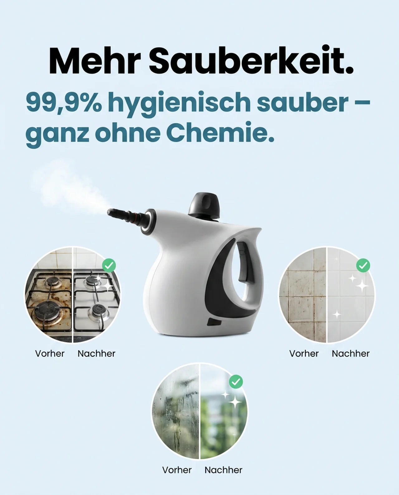 CleanDampf®️ Hochtemperatur-Dampfreiniger