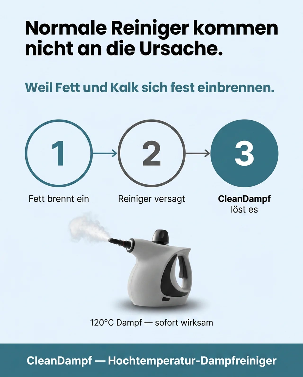 CleanDampf®️ Hochtemperatur-Dampfreiniger